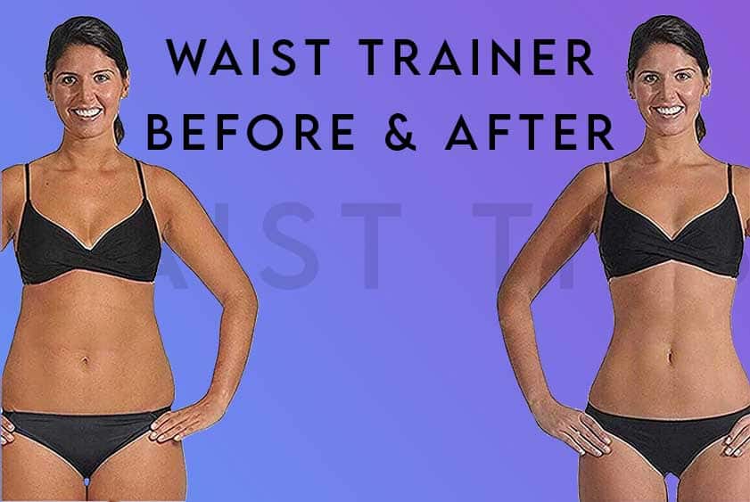 waist trainer before and after