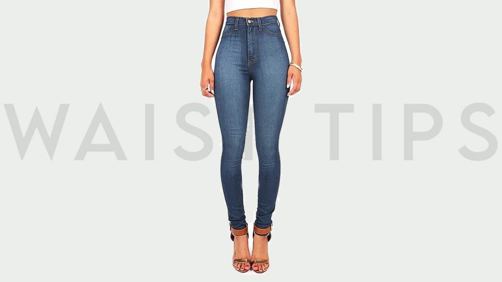 An image of Vibrant Women's High Waist Denim Jeans - Best Jeans To Hide FUPA